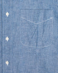 Orslow Button Down Washed Chambray Shirt