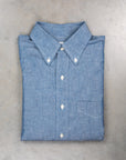 Orslow Button Down Washed Chambray Shirt