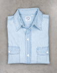 Orslow 8064 Chambray Work Shirt Bleach