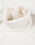 Drumohr Luxury 30G Cashmere Roll Neck Bianco Garza