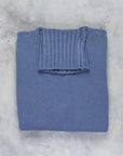 Drumohr Cashmere Tre Fili Dolcevita Navy Acciaio