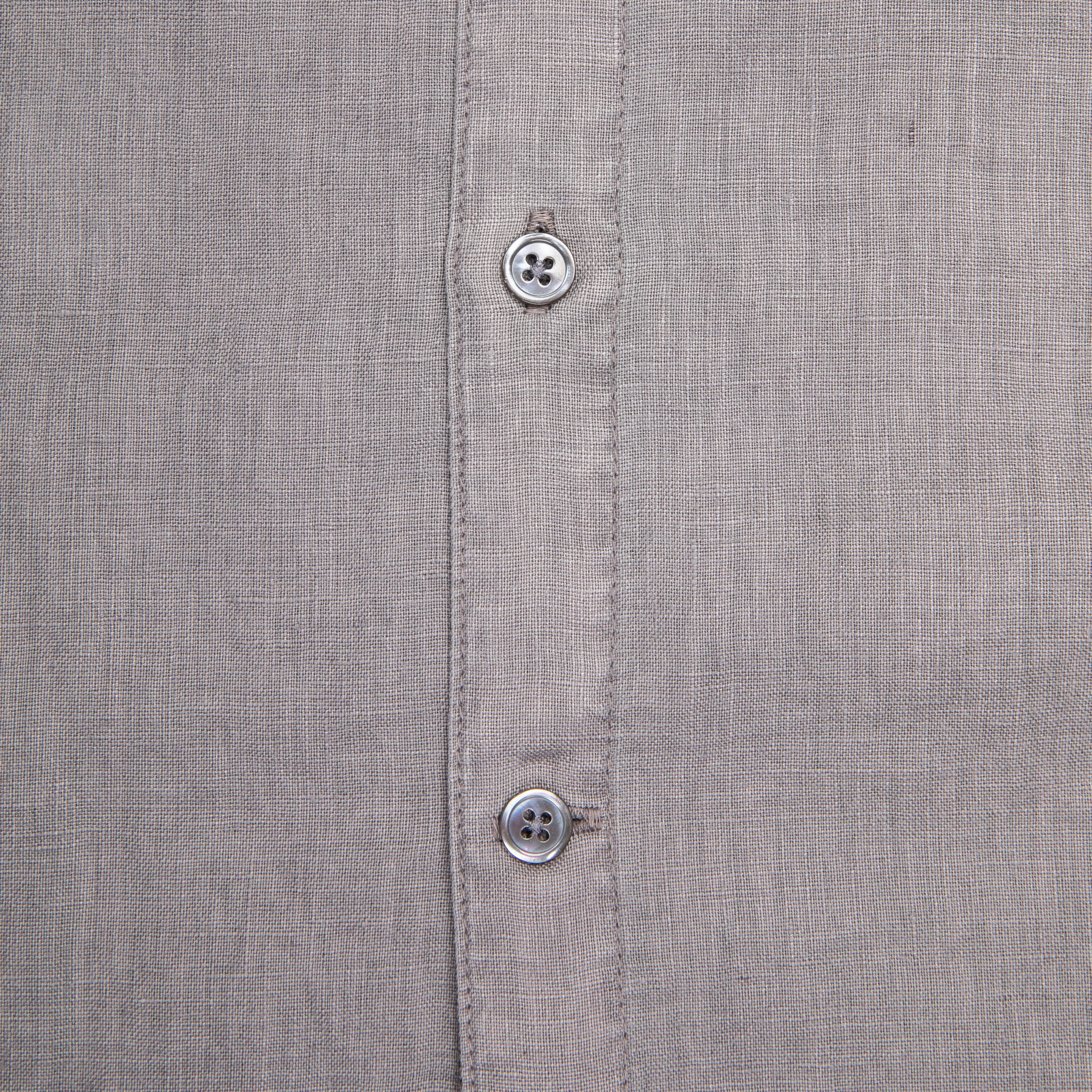 James Perse Classic Linen shirt Silver Grey