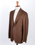 De Petrillo Benny Wool Flannel Prince Of Wales Marrone