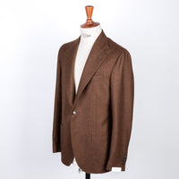De Petrillo Benny Wool Flannel Prince Of Wales Marrone