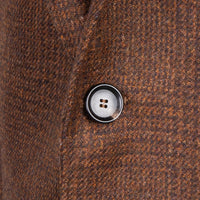 De Petrillo Benny Wool Flannel Prince Of Wales Marrone