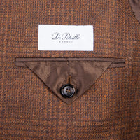 De Petrillo Benny Wool Flannel Prince Of Wales Marrone