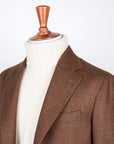 De Petrillo Benny Wool Flannel Prince Of Wales Marrone