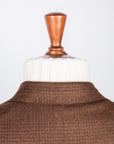 De Petrillo Benny Wool Flannel Prince Of Wales Marrone