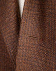 De Petrillo Benny Wool Flannel Prince Of Wales Marrone