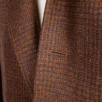 De Petrillo Benny Wool Flannel Prince Of Wales Marrone