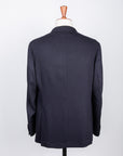 De Petrillo Benny Wool and Cashmere Jersey Jacket Blu Notte