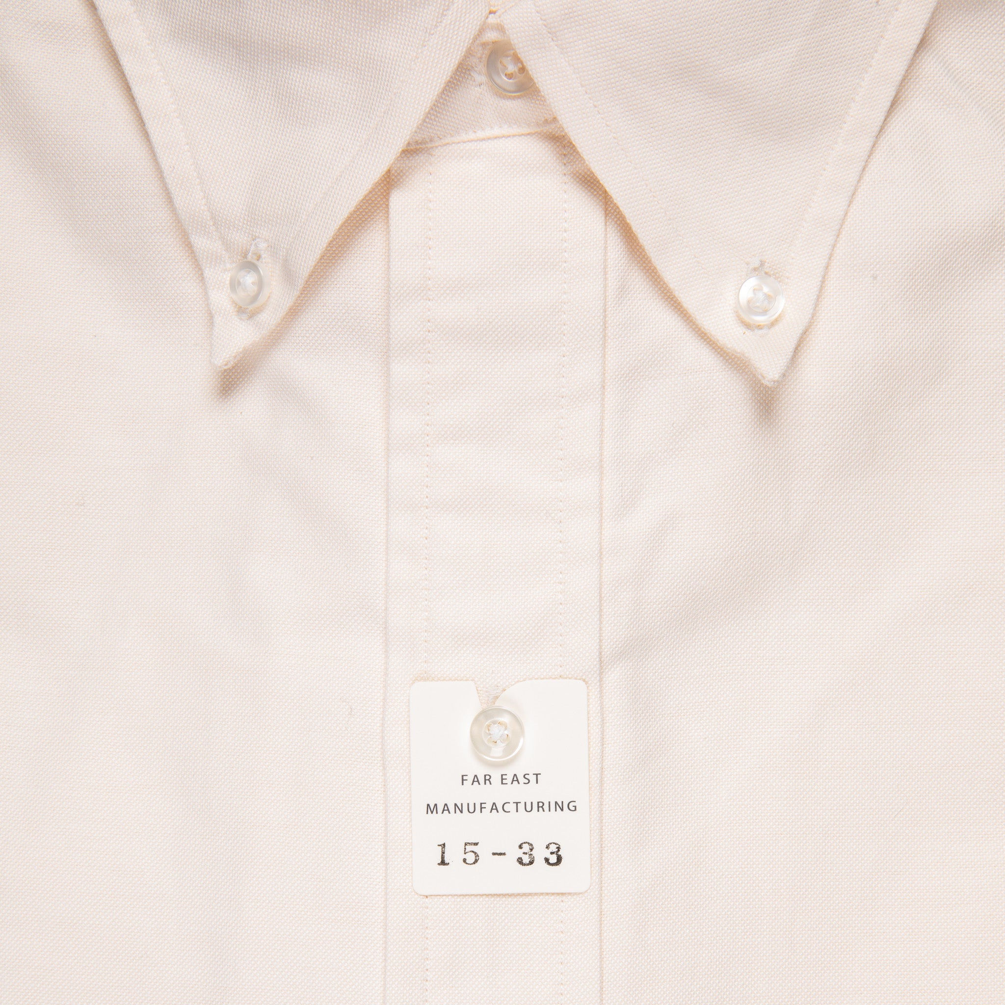 Far East Manufacturing Oxford Button-down Shirt Ecru