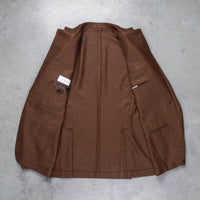 De Petrillo Benny Wool Flannel Prince Of Wales Marrone