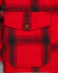 RRL Kaplan Wool Shearling-Collar Plaid Jacket