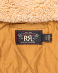 RRL Kaplan Wool Shearling-Collar Plaid Jacket