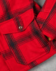 RRL Kaplan Wool Shearling-Collar Plaid Jacket