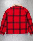 RRL Kaplan Wool Shearling-Collar Plaid Jacket
