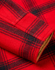 RRL Kaplan Wool Shearling-Collar Plaid Jacket