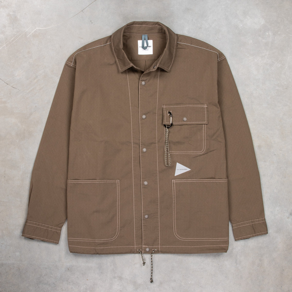 and wander｜17AW Dry Rip Tunic（Khaki・3） 156A3054_1200x1200.jpg?v=