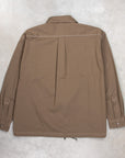 And Wander Dry Rip Shirt Jacket Khaki