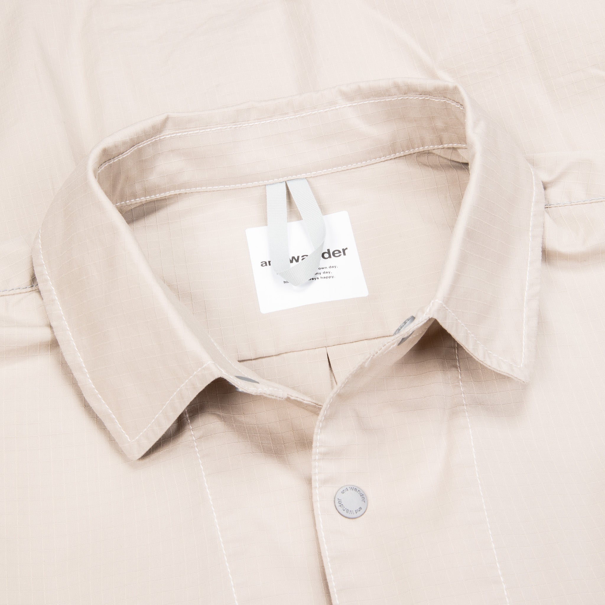 And Wander Dry Rip Shirt Jacket L. Beige – Frans Boone Store
