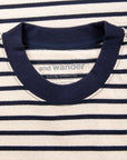 And Wander Stripe Pocket H/S Off White