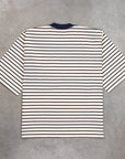 And Wander Stripe Pocket H/S Off White