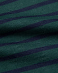 And Wander Stripe Pocket LS Tee Green