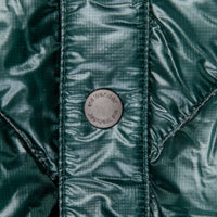 And Wander Diamond Stitch Down Vest Green