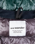 And Wander Diamond Stitch Down Vest Green