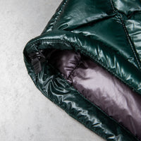 And Wander Diamond Stitch Down Vest Green
