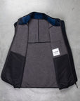 And Wander Fleece Boa Vest Check Blue