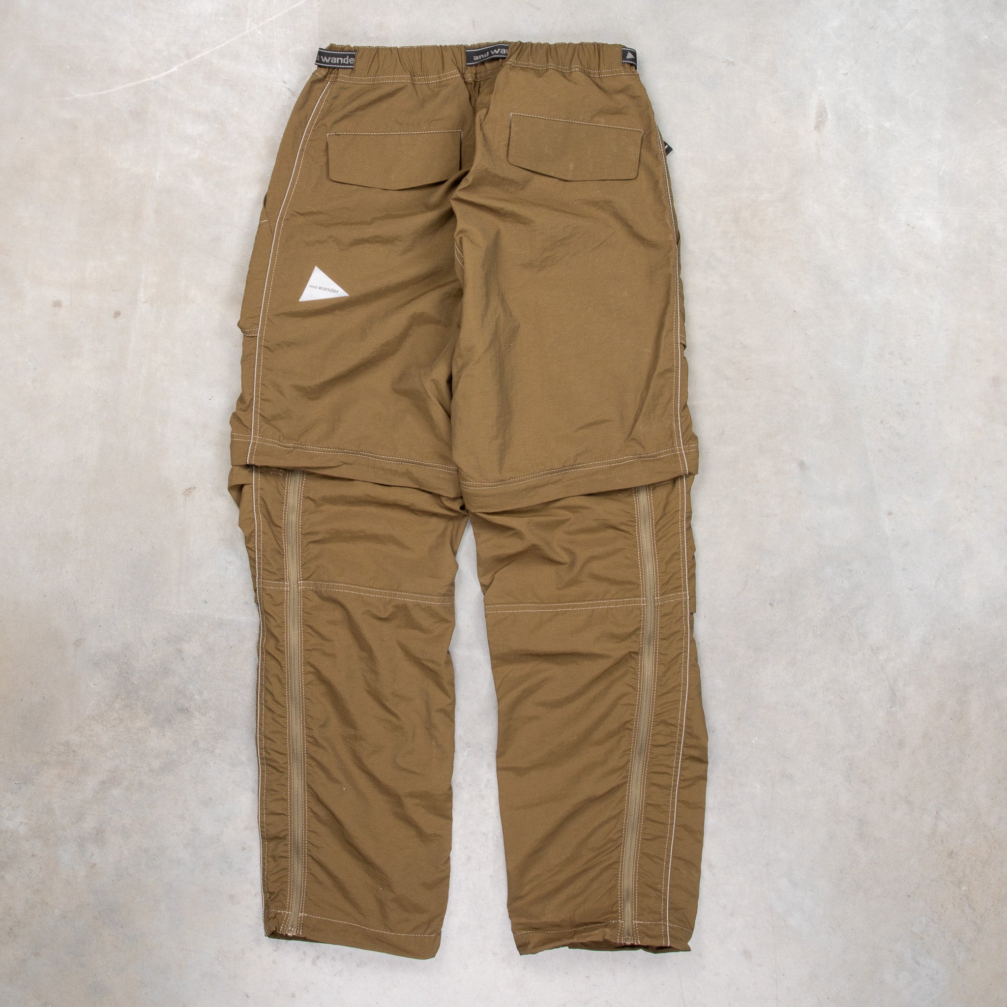 And Wander NY Taffeta 2-Way Pants D.Khaki