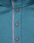 And Wander Wool Fleece Pullover Blue Gray