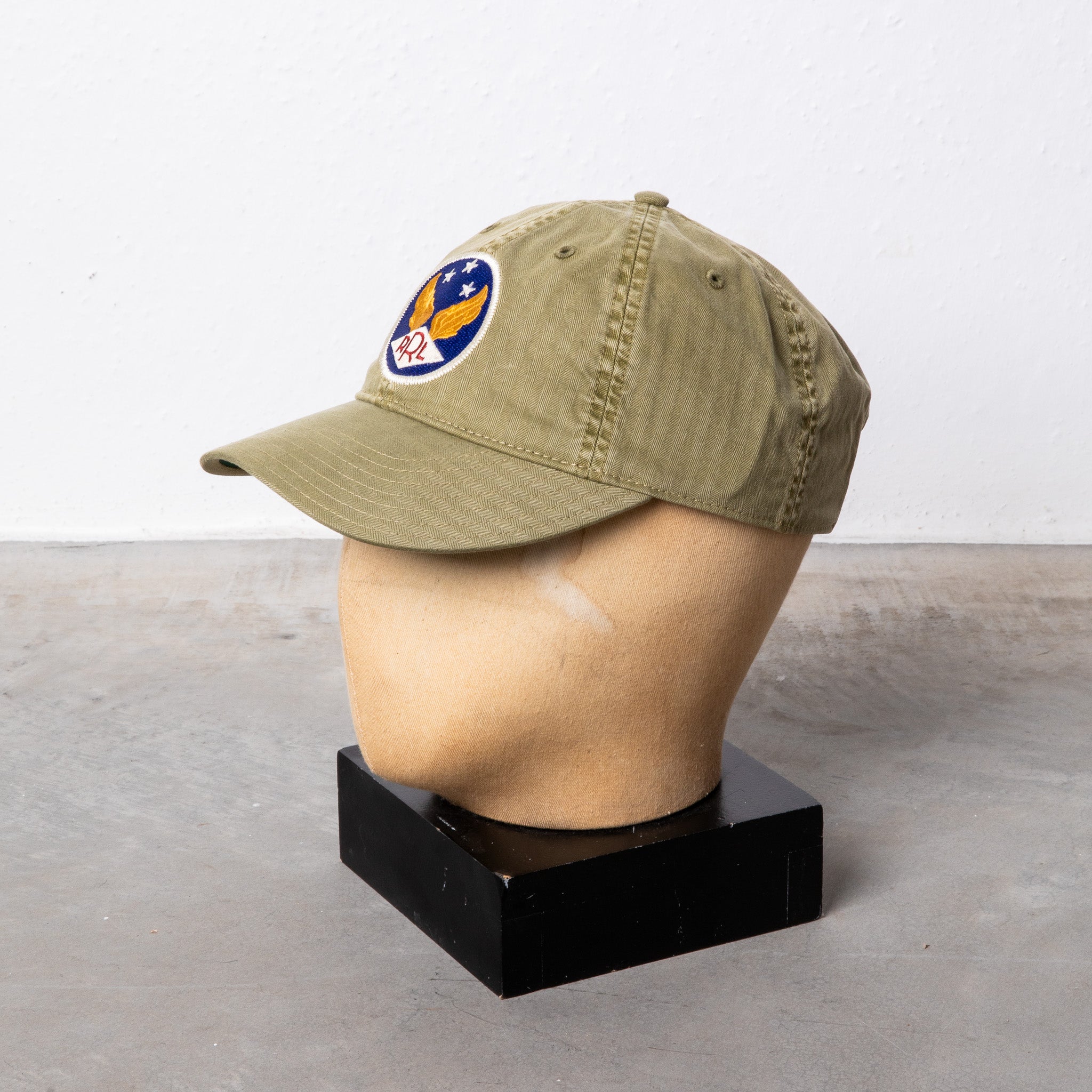 RRL Ball Cap Hat Brewster Green