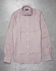 Finamore Tokyo Collo Simone Flannel Percalle Rosa Oliva