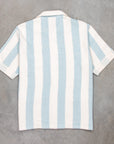 The Real McCoy's Cotton Pile Beach Shirt Light Blue Stripe