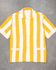 The Real McCoy's Cotton Pile Beach Shirt Yellow Stripe