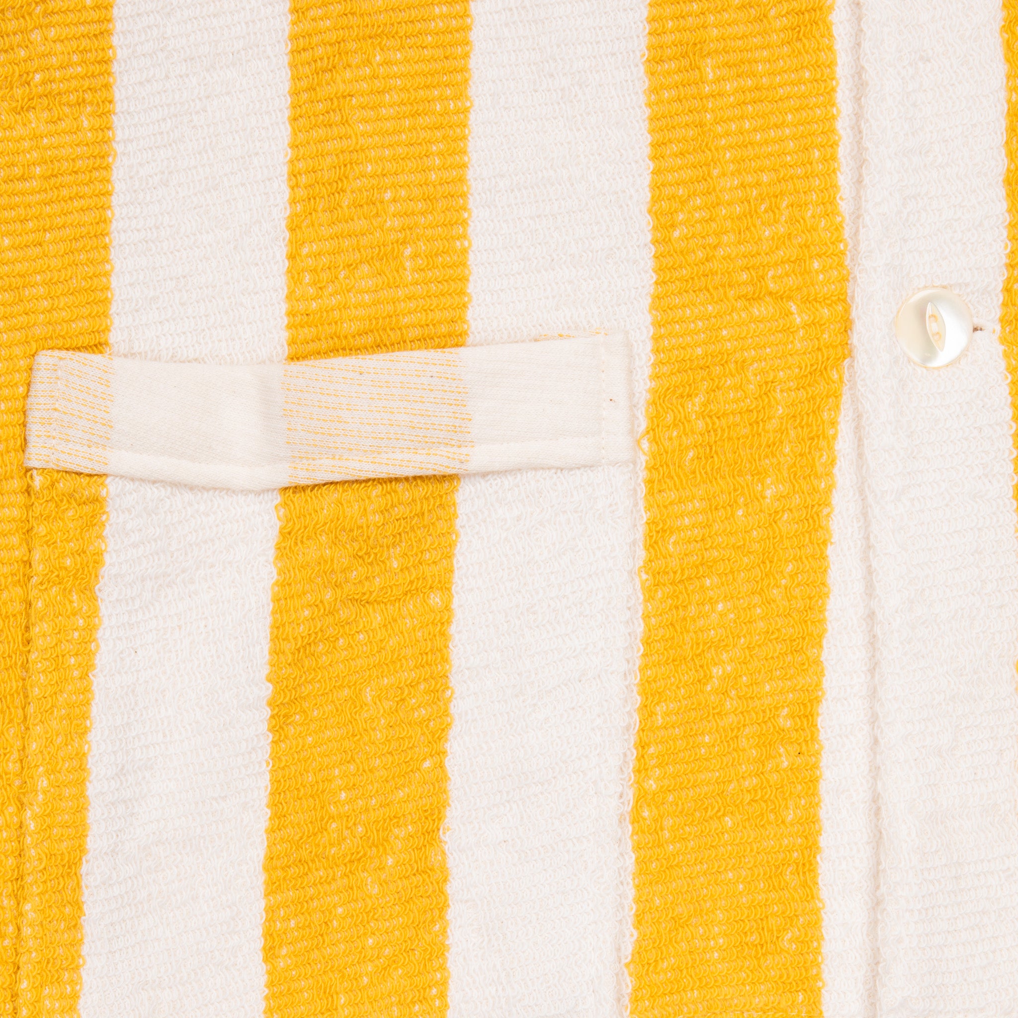 The Real McCoy&#39;s Cotton Pile Beach Shirt Yellow Stripe
