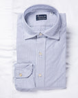 Finamore x Frans Boone Ivy Shirt Oxford Stripe Dark Blue
