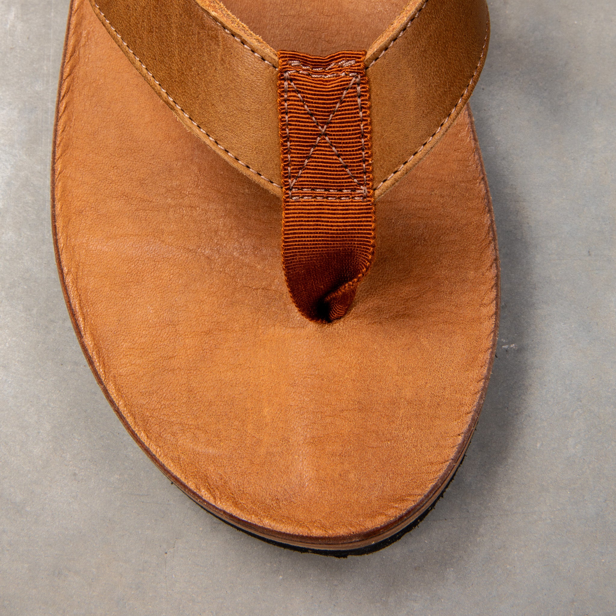 The Real McCoy&#39;s Leather Arched Sandal Raw Sienna