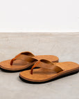 The Real McCoy's Leather Arched Sandal Raw Sienna