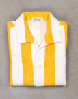 The Real McCoy's Cotton Pile Beach Shirt Yellow Stripe