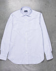 Finamore x Frans Boone Ivy Shirt Oxford Stripe Dark Blue