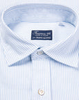 Finamore x Frans Boone Ivy Shirt Oxford Stripe Light Blue