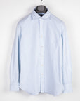 Finamore x Frans Boone Ivy Shirt Oxford Stripe Light Blue
