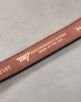 Tory Leather Classic Bridle Leather Belt 1″ Brass Buckle Havana
