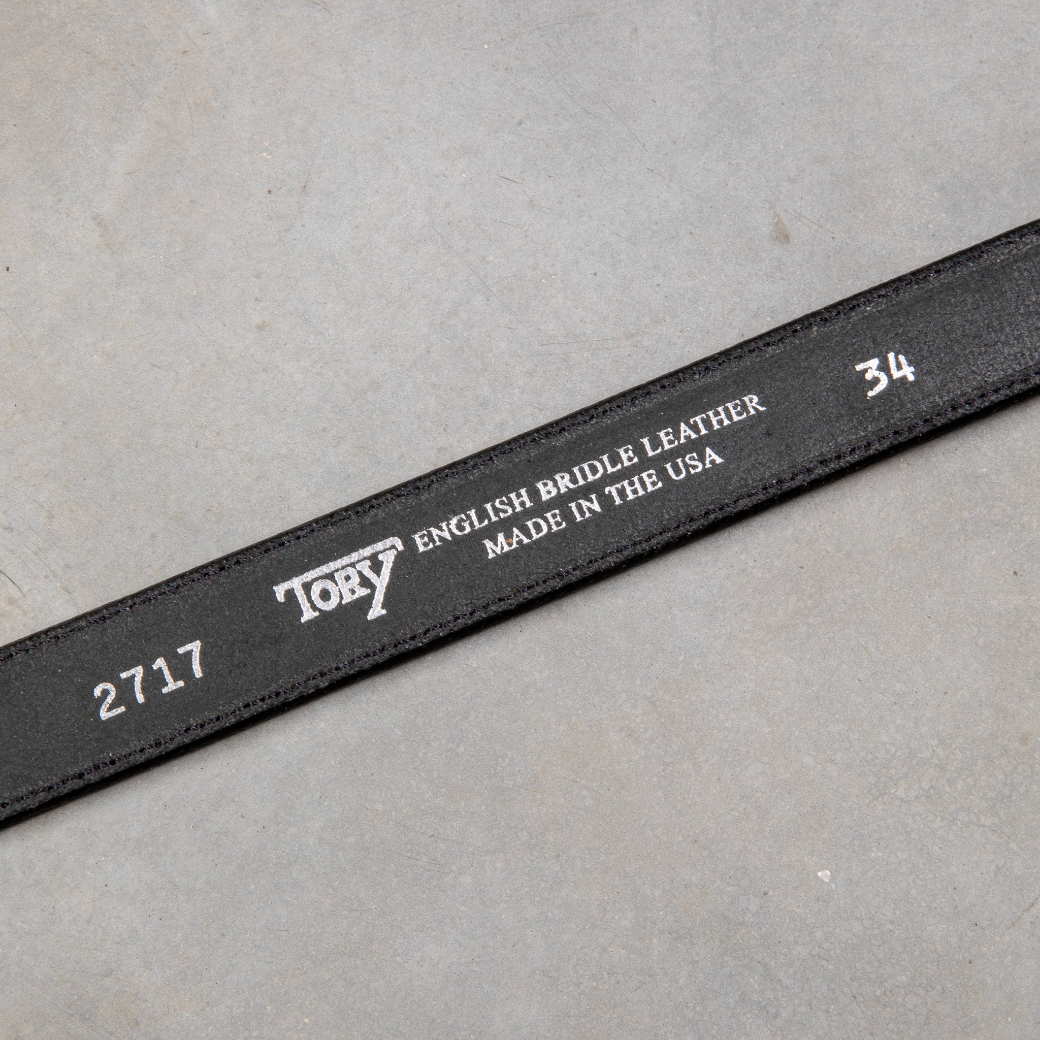 Tory Leather Spur Bridle Leather Belt 1″ Nickle Buckle Black