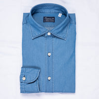 Finamore x Frans Boone Ivy Shirt Washed Light Denim
