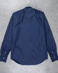 Finamore Tokyo Shirt Sergio Collar Poplin navy